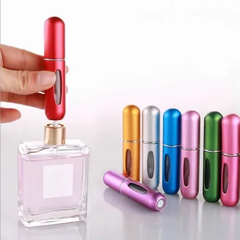 Бутилка за пълнене на парфюми с обем 5 ml, преносим мини-буркан-спрей за еднократна употреба, ароматни помпа, празни козметични контейнери, спрей за пътуване, инструмент горещ