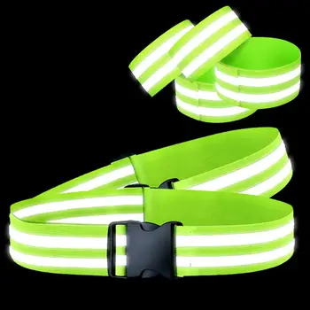 2 комплекта светлоотразителни ленти Предпазна гривна каишка за китката высокоэластичные светлоотразителни ленти каишка за бягане на открито на Едро