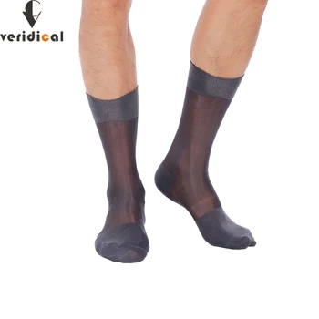 5 Чифта Летни Дълги Чорапи за бизнес Мъже, Найлонови Реколта Тънки Дишащи Свободни Нескользящие Съпрузи, Бащи, Копринени Работни Чорапи EU 38-44