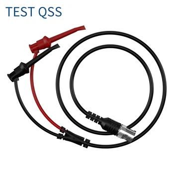 QSS 100 см Изолиран Конектор BNC с Двойно Тестовым Клипс за свързване на Коаксиален кабел с Малки Загуби за Oscillo Р. 70048